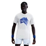 Abbigliamento da tennis Nike Nike Court Dri-Fit Maglietta Uomini-crema, blu