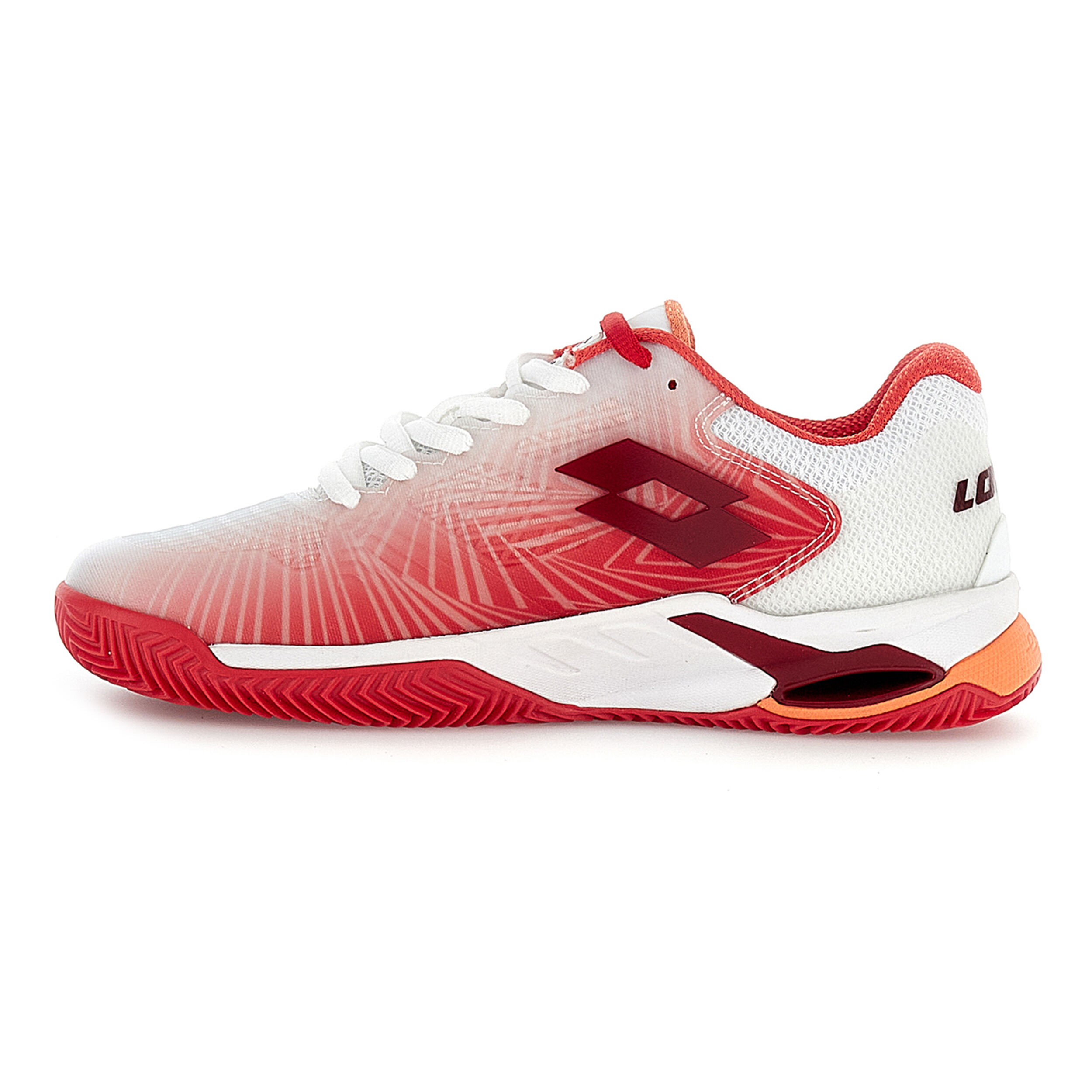 Mirage 100 II Scarpa Per Terra Rossa Donna Bianco Rosso