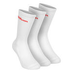 Abbigliamento Da Tennis Wilson U Crew Logo Sock 3 Pack Bright White