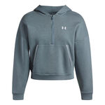 Abbigliamento Under Armour Under Armour Rival Fleece  Piped Half-Zip Felpa Donna-bianco