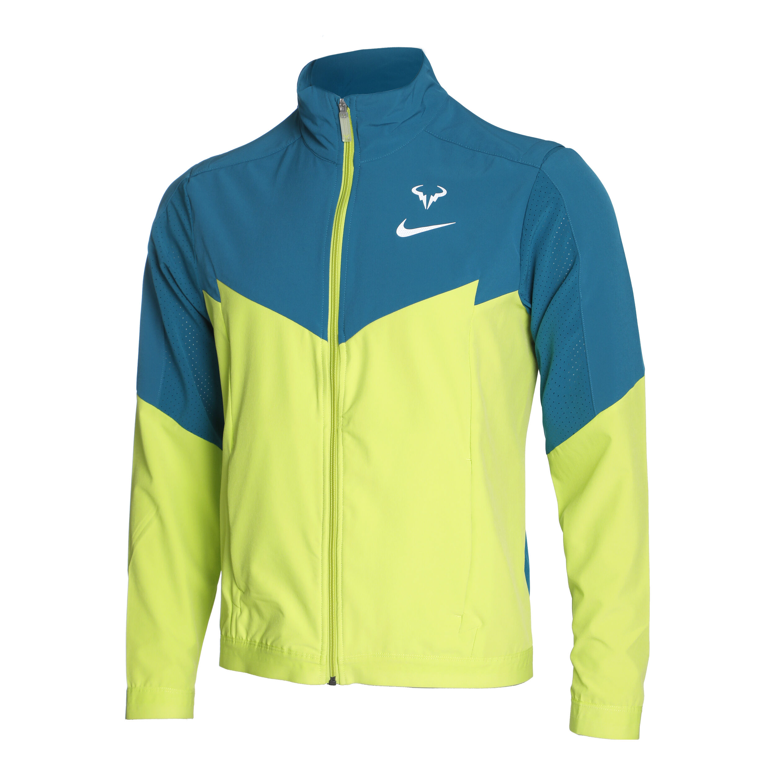 Rafael Nadal Court Dri-Fit Giacca Da Allenamento Uomini - Verde Neon, Blu
