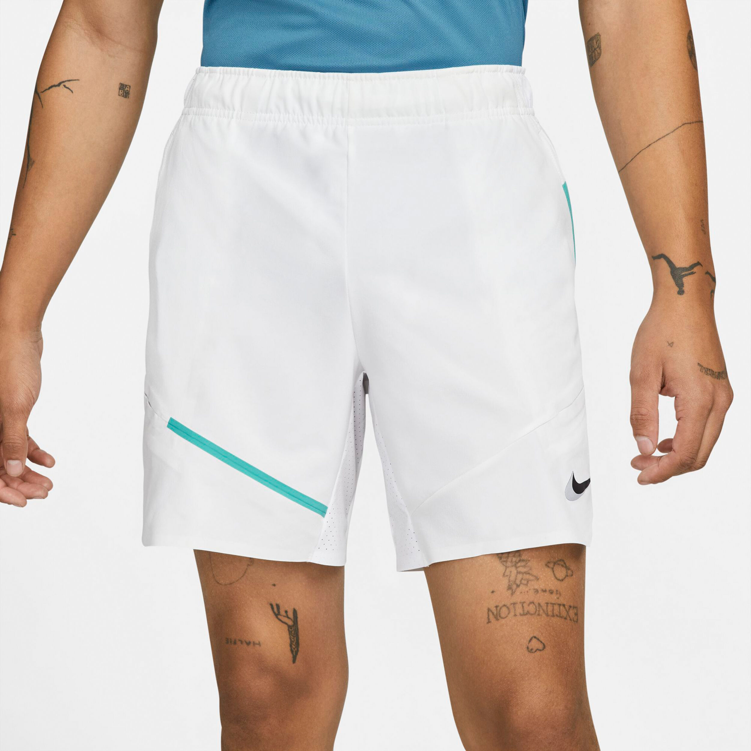 Buy Nike Court Flex Slam Pantaloncini Uomini Bianco Turchese online Tennis Point IT