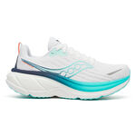 Scarpe da corsa Saucony Saucony Hurricane 25 Scarpa stabile Donna-bianco, blu scuro