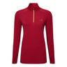 Core Thermal 1/2 Zip Camicia Da Corsa Donna-Rosso