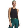Tech Sport Mesh Crop Canottiera Donna-nero, bianco