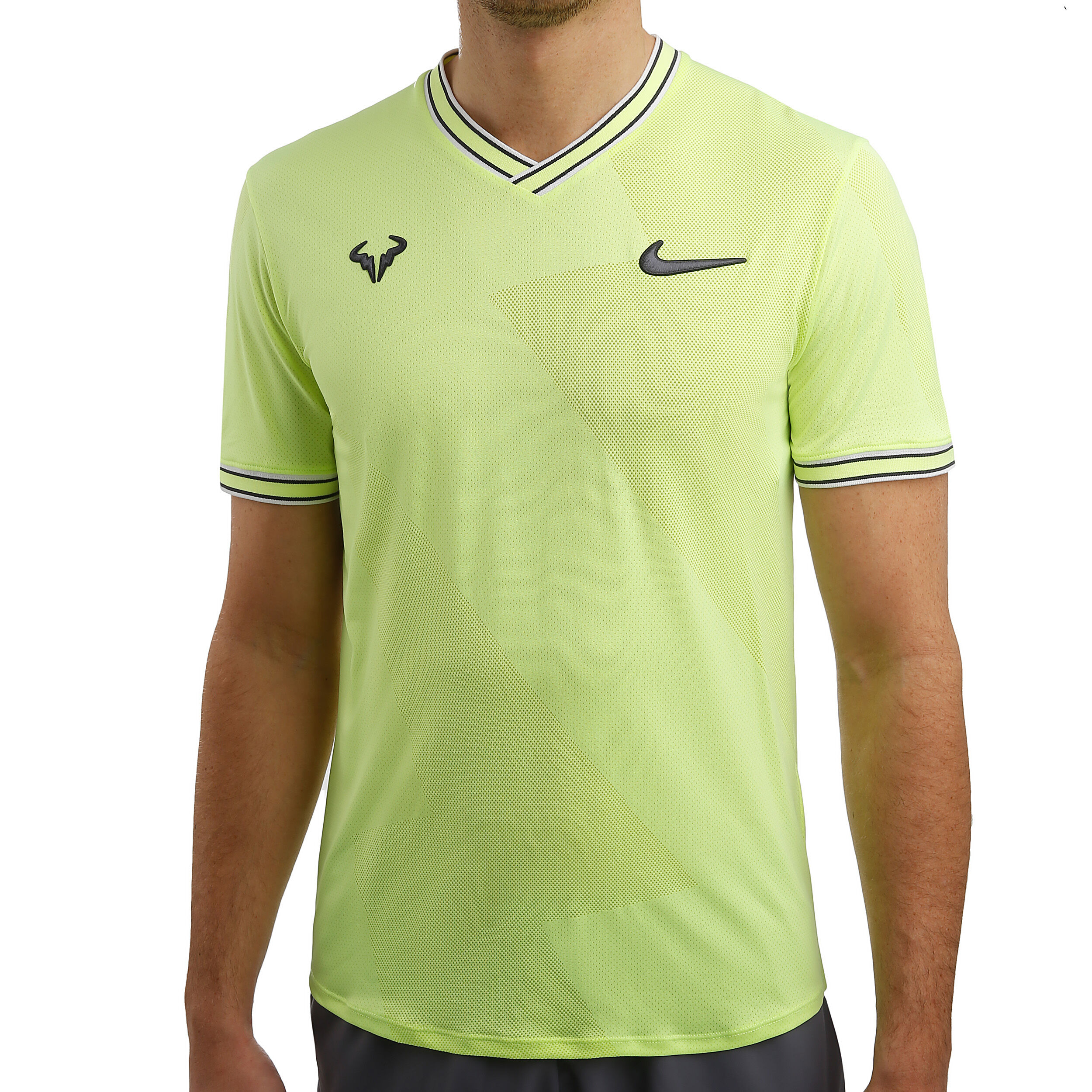 Nike men's summer hotsell rafa aeroreact jacquard top