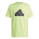 Abbigliamento adidas adidas Future Icon Badge of Sport Maglietta Uomini - lime, nero