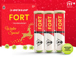 Palline da tennis Dunlop Dunlop Fort Tournament Christmas Special 3 tubi da 4