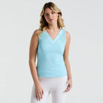 Abbigliamento Original Penguin Original Penguin Colorblock Canottiera Donna-Blu Chiaro