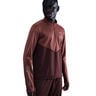 Pacer Winterized Half-Zip Camicia da corsa Uomini - rosso scuro, bronzo