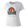 Melbourne Sunrise Maglietta Donna-Bianco,Multicolore