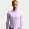 Swift Half-Zip Camicia da corsa Donna - viola, argento
