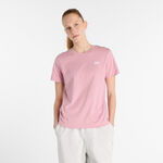 Abbigliamento New Balance New Balance Essentials Jersey Maglietta Donna-Rosa