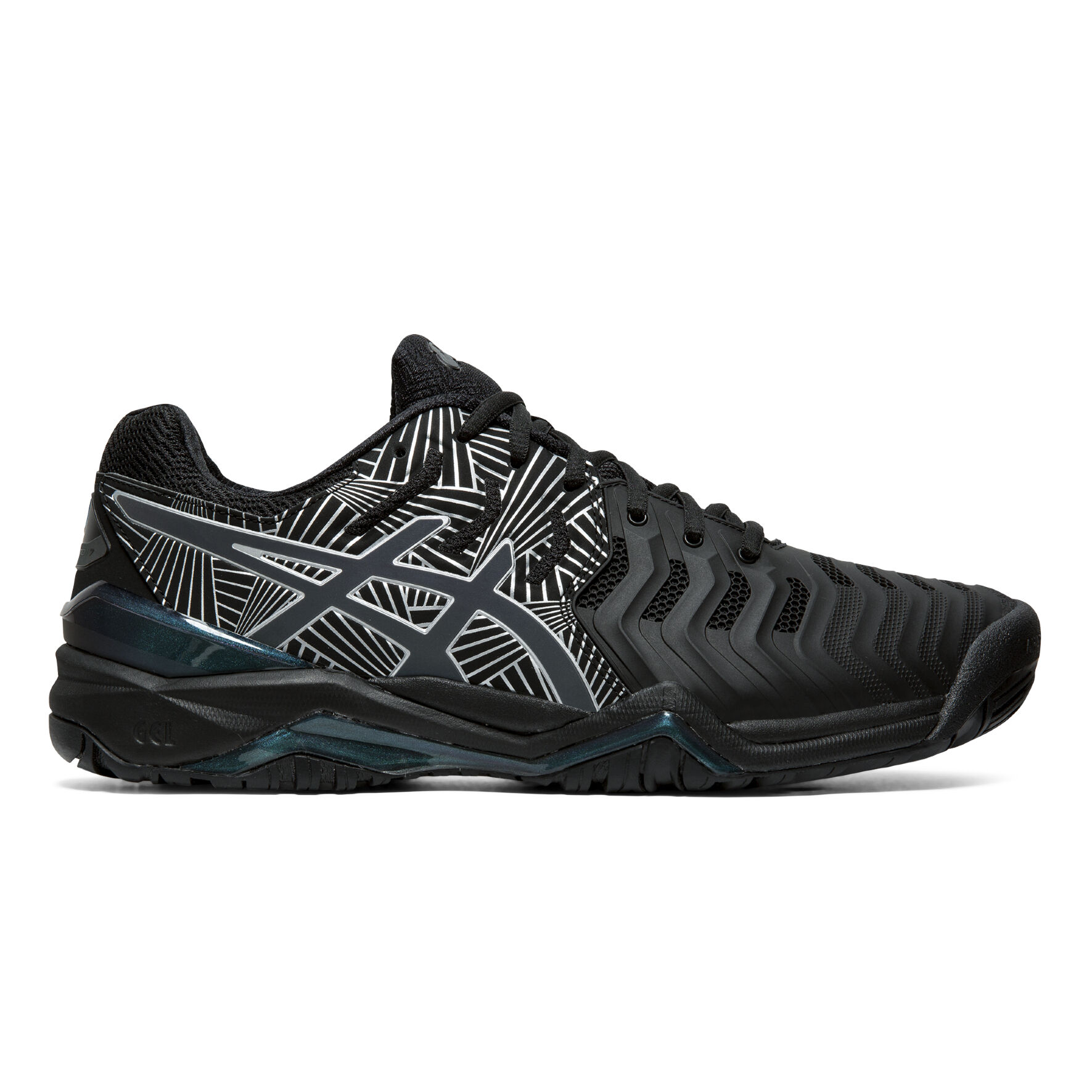 Buy ASICS Gel Resolution 7 Scarpa Per Tutte Le Superfici Uomini Nero Blu online Tennis Point IT