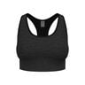 Seamless Medium Padded Sport Reggiseni sportivi Donna-nero