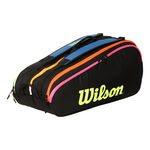 Wilson Wilson Team Neon Collection Borsa Per Racchetta Da 12 Edizione Speciale-Nero