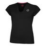 Crew V-Neck Maglietta Donna-Nero