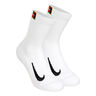 Court Multiplier Cushioned Calzini Da Tennis Confezione Da 2-Bianco,Nero