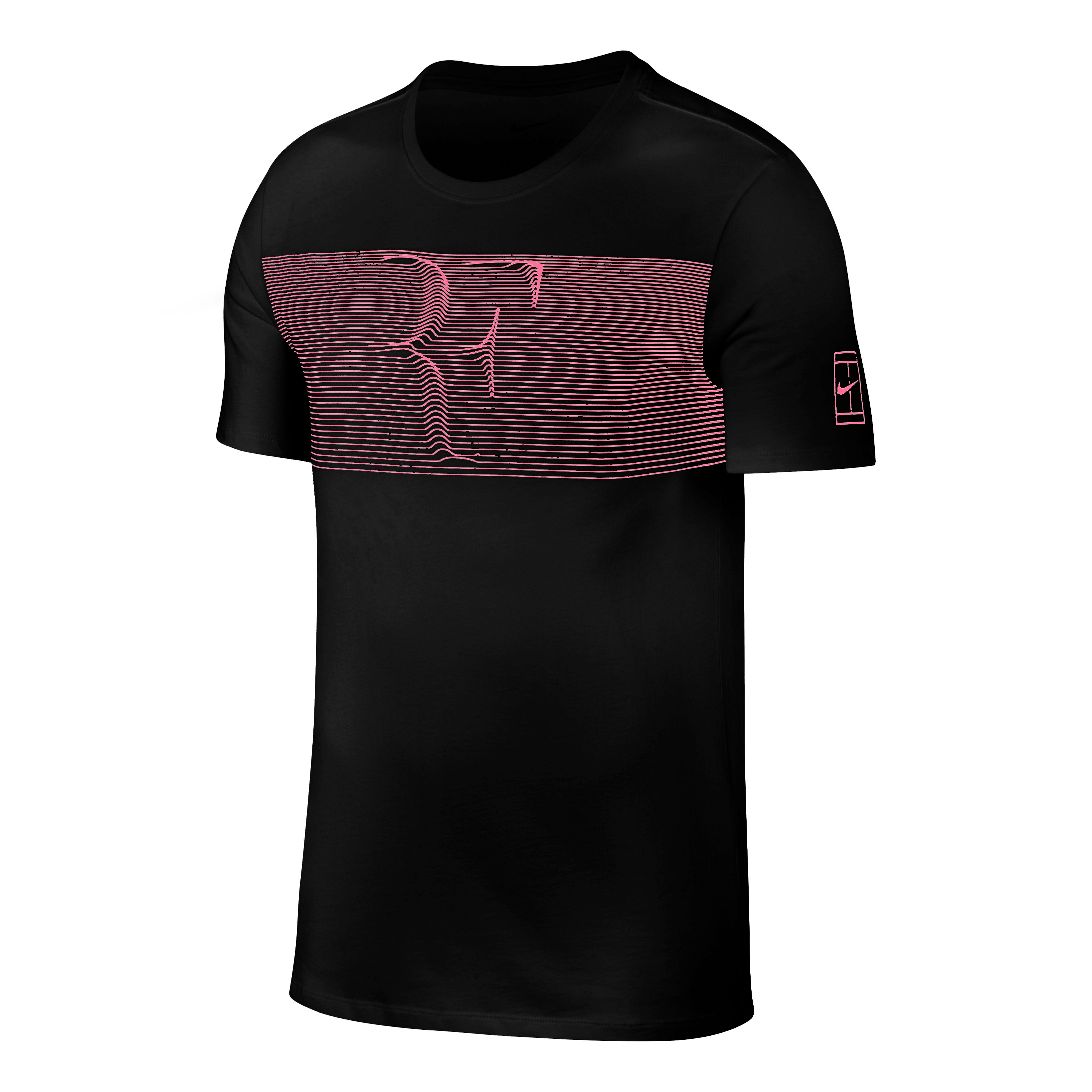 Nike Roger Federer Maglietta Uomini Nero, Corallo | Tennis-Point