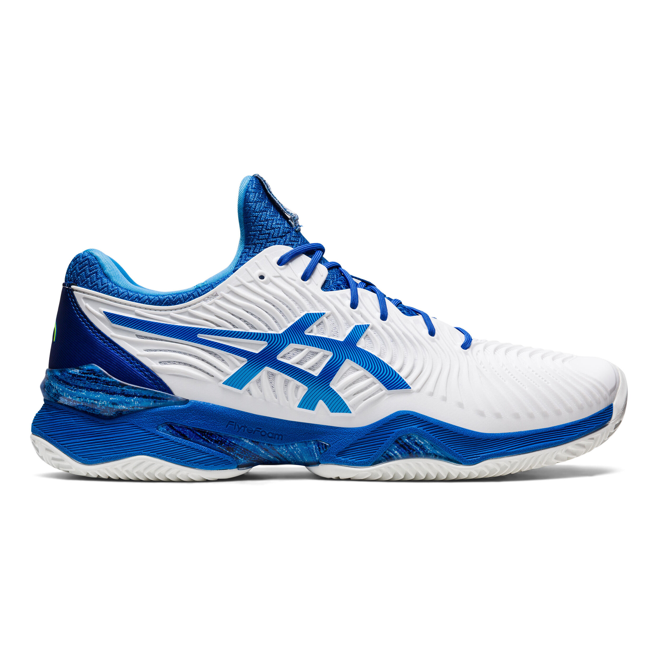 ASICS Court FF 2 Novak Scarpa Per Terra Rossa Uomini Bianco