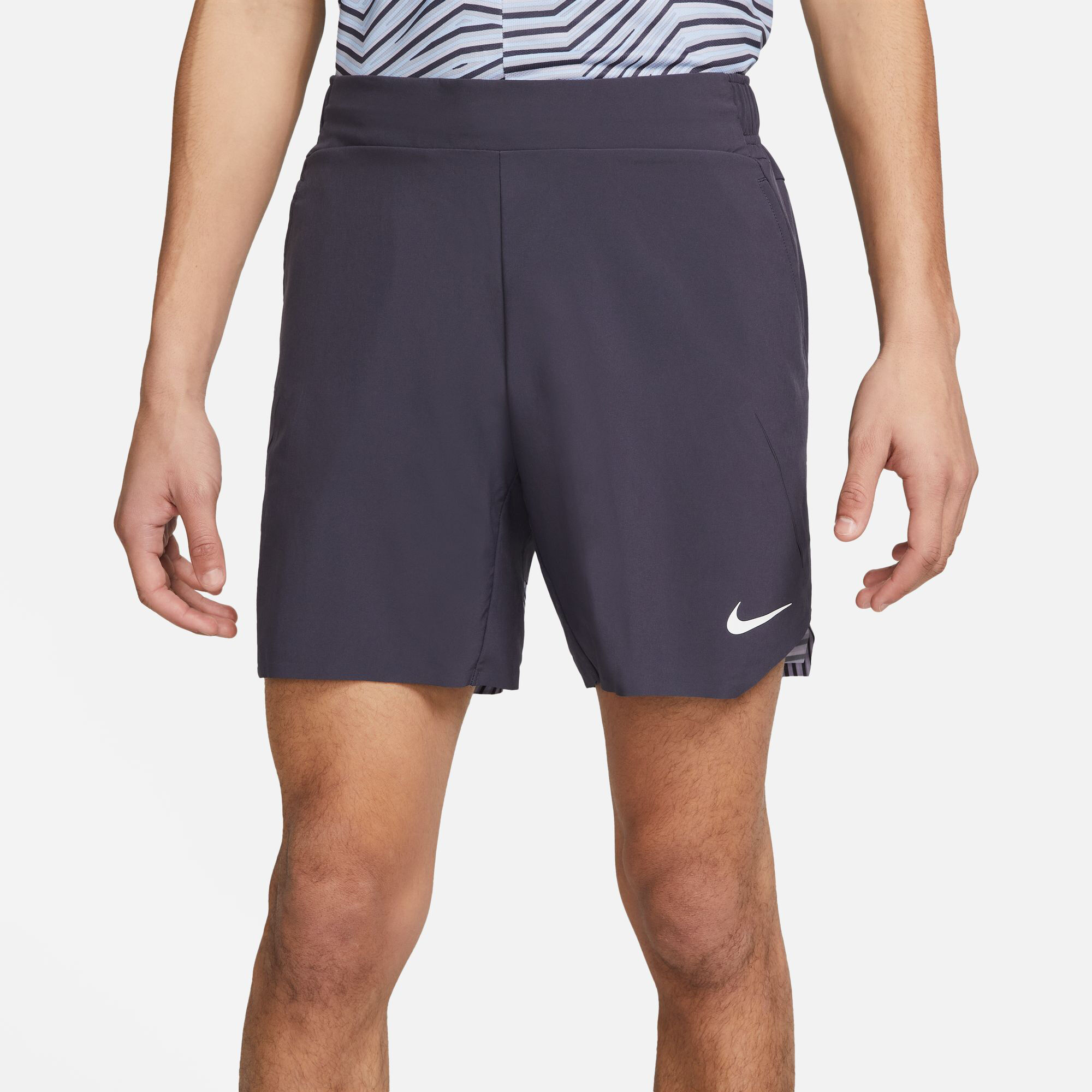 Buy Nike Dri Fit Court Slam RG Pantaloncini Uomini Grigio Lilla