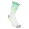 Performance Run Crew Calze da corsa Unisex-bianco, verde chiaro