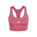 Abbigliamento adidas adidas Medium Support Primeknit Reggiseni Sportivi Donna-Rosso