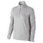 Abbigliamento Nike Nike Element Half-Zip Running Manica lunga Donna - grigio chiaro, argento