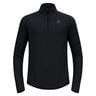 Zeroweight Warm Mid Layer 1/2 Zip Camicia Da Corsa Uomini-Nero