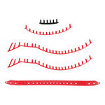 Accessori per racchette Yonex Yonex Vcore 100/100L Scarlet Set di occhielli 