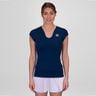 Crew V-Neck Maglietta Donna-Blu Scuro