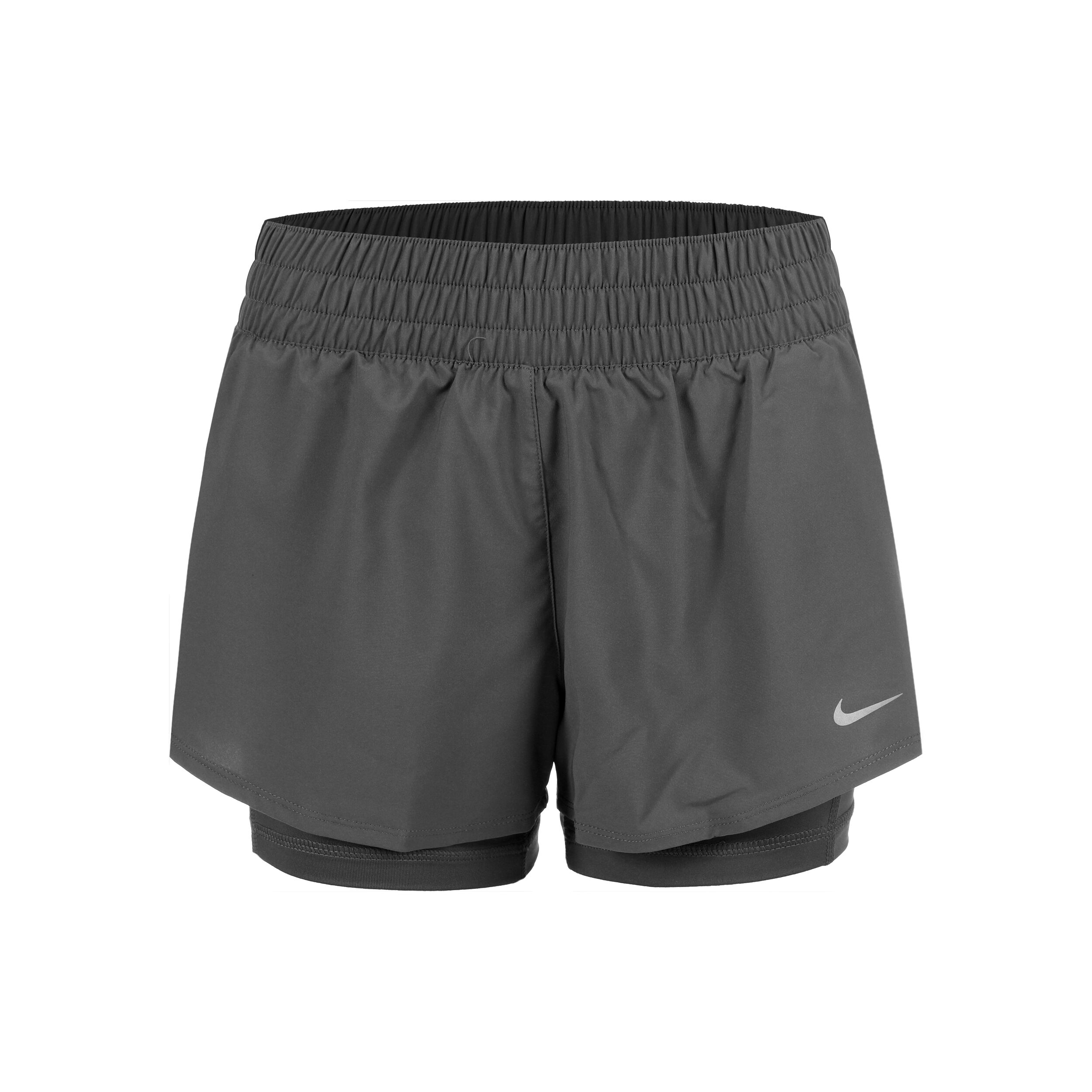 Buy Nike Dri Fit One MR 3inch 2in1 Pantaloncini Donna Grigio Nero online Tennis Point IT