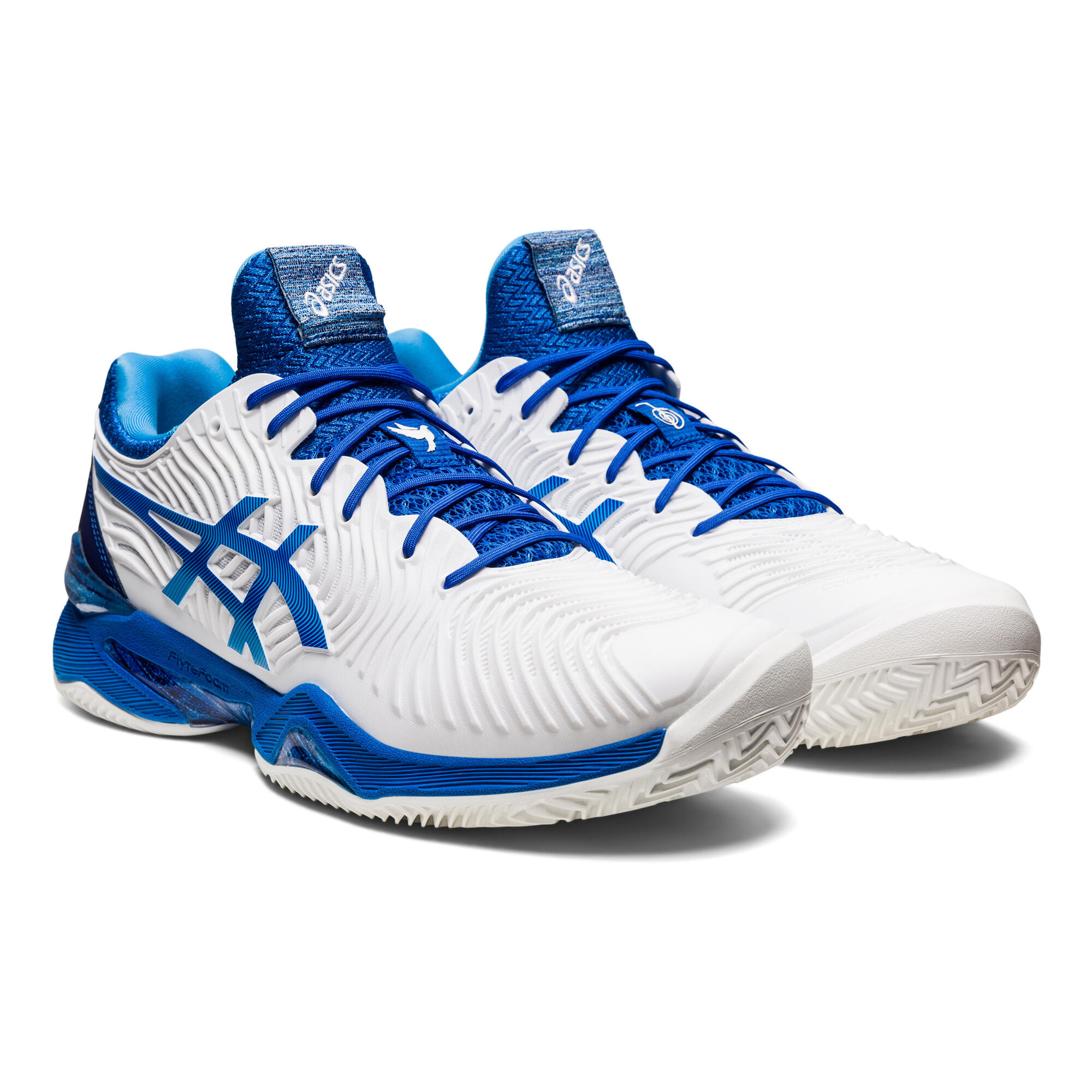 Buy ASICS Court FF 2 Novak Scarpa Per Terra Rossa Uomini Bianco Blu