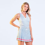 Abbigliamento Lucky in Love Lucky in Love Pinstripe Lanes Polo Donna - bianco, nero