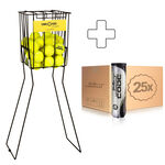 Palline Da Tennis Balls Unlimited Code Black 4er, 25 Dosen plus Ballkorb