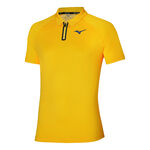 Abbigliamento Mizuno Mizuno Frontier Shadow Polo Uomini-Giallo