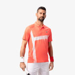 Abbigliamento Lacoste Lacoste Djokovic Polo Uomini-Corallo,Bianco