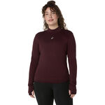 Abbigliamento ASICS ASICS Road Winter Seamless Camicia da corsa Donna-rosso scuro