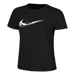 Abbigliamento Nike Nike Dri-Fit One Swoosh Camicia Da Corsa Donna-Nero