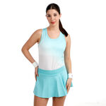 Abbigliamento da tennis BIDI BADU BIDI BADU Crew Racerback Canottiera Donna-turchese, bianco