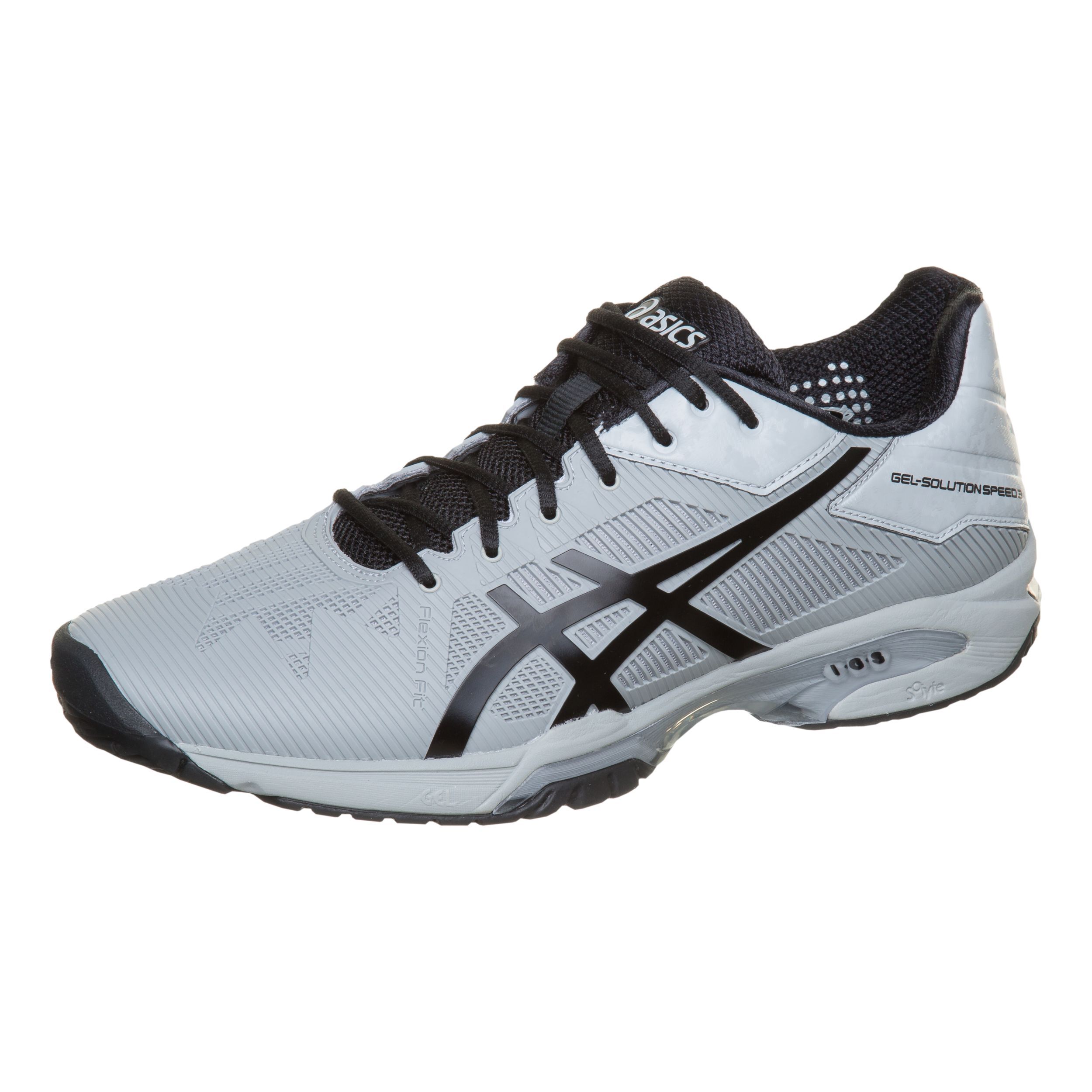 Gel Solution Speed 3 Scarpa Per Tutte Le Superfici Uomini Grigio Chiaro Nero