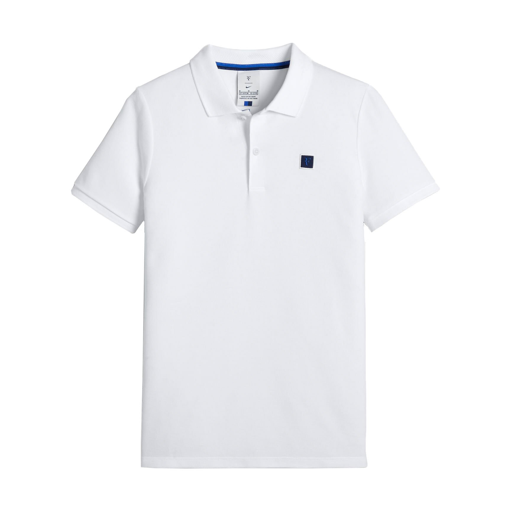 Roger Federer Court Essential Polo Ragazzi Bianco