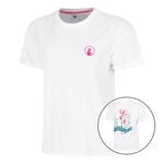 Abbigliamento Quiet Please Quiet Please Create Flower Maglietta Donna-Bianco,Multicolore