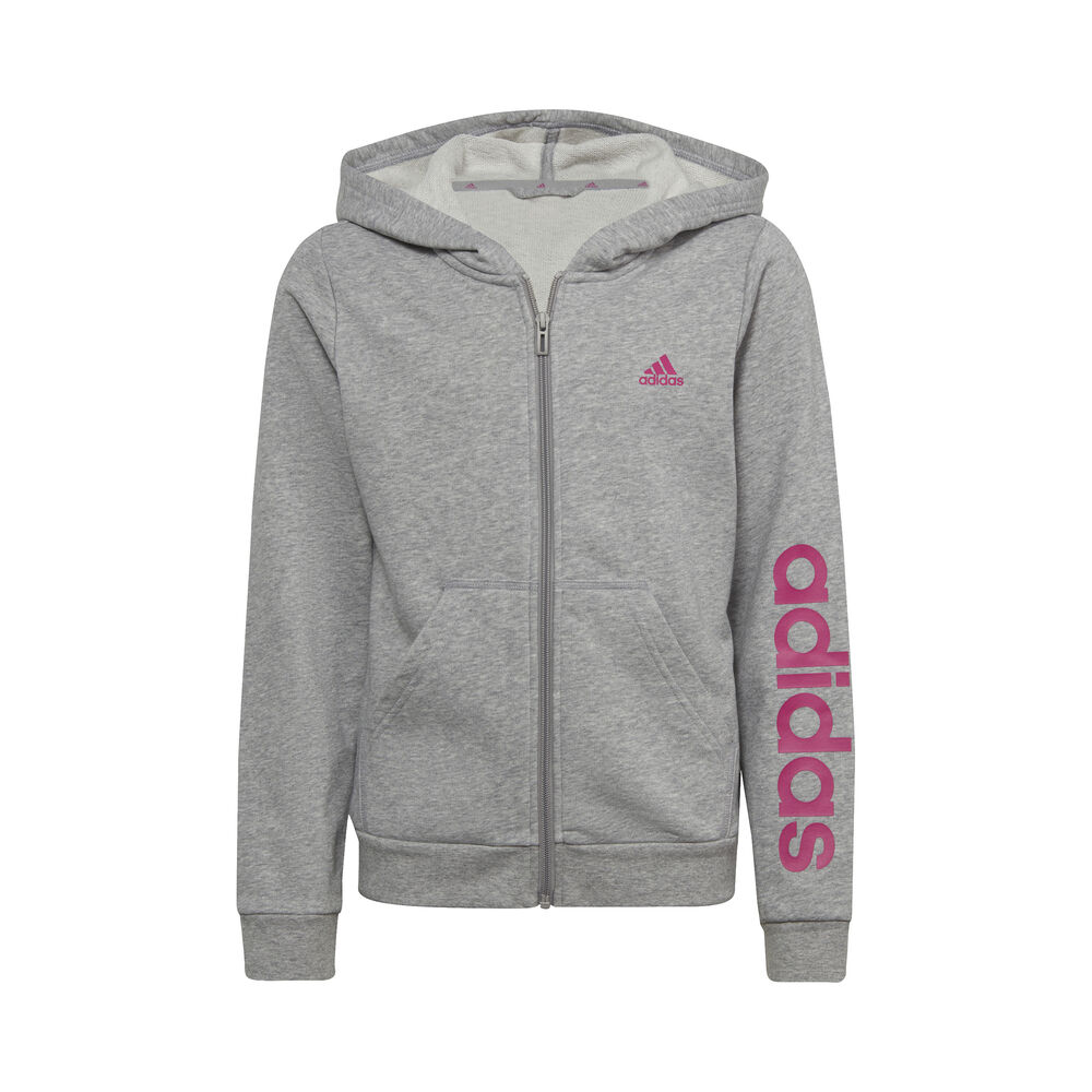 Image of Essentials Linear Logo Full-Zip Felpa Ragazze