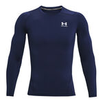 Abbigliamento Under Armour Under Armour Heatgear Comp Manica Lunga Uomini-Blu Scuro