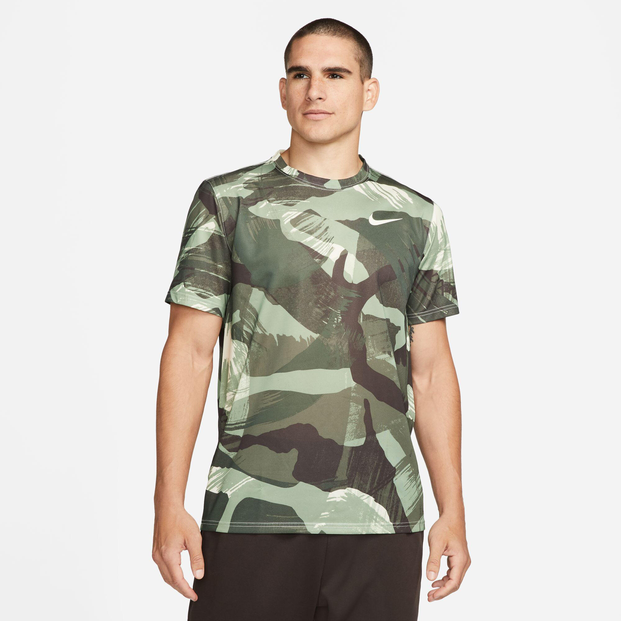 Nike men's dry legend camo long outlet sleeve tee
