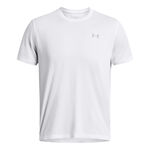 Abbigliamento Under Armour Under Armour Streaker Camicia Da Corsa Uomini-Bianco