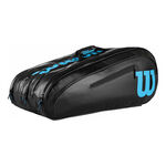 Borse da tennis Wilson Wilson Elite Borsa Per Racchetta Da 15 Edizione Speciale-Nero,Blu
