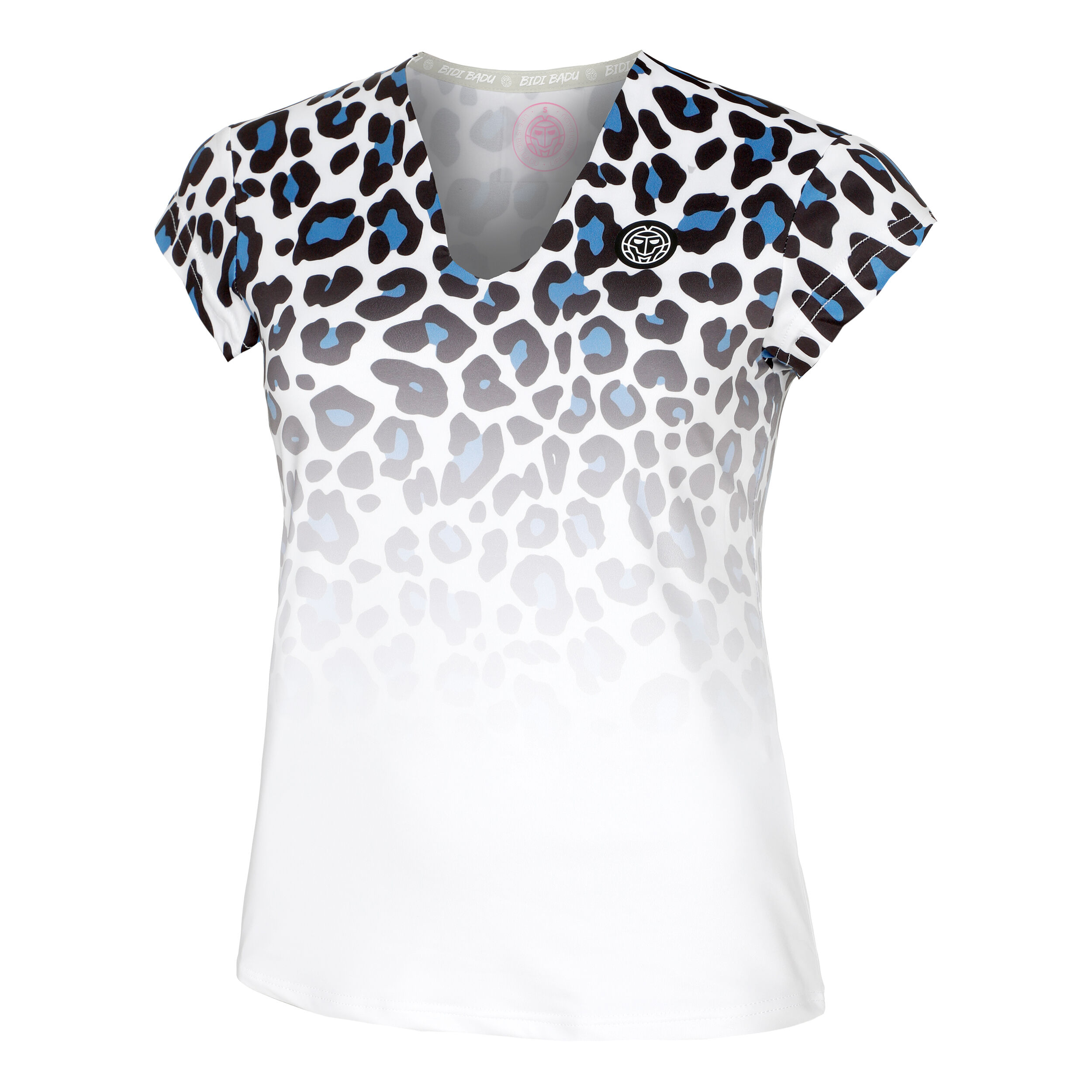 Leoparty Styles V-Neck Maglietta Donna - Bianco, Nero