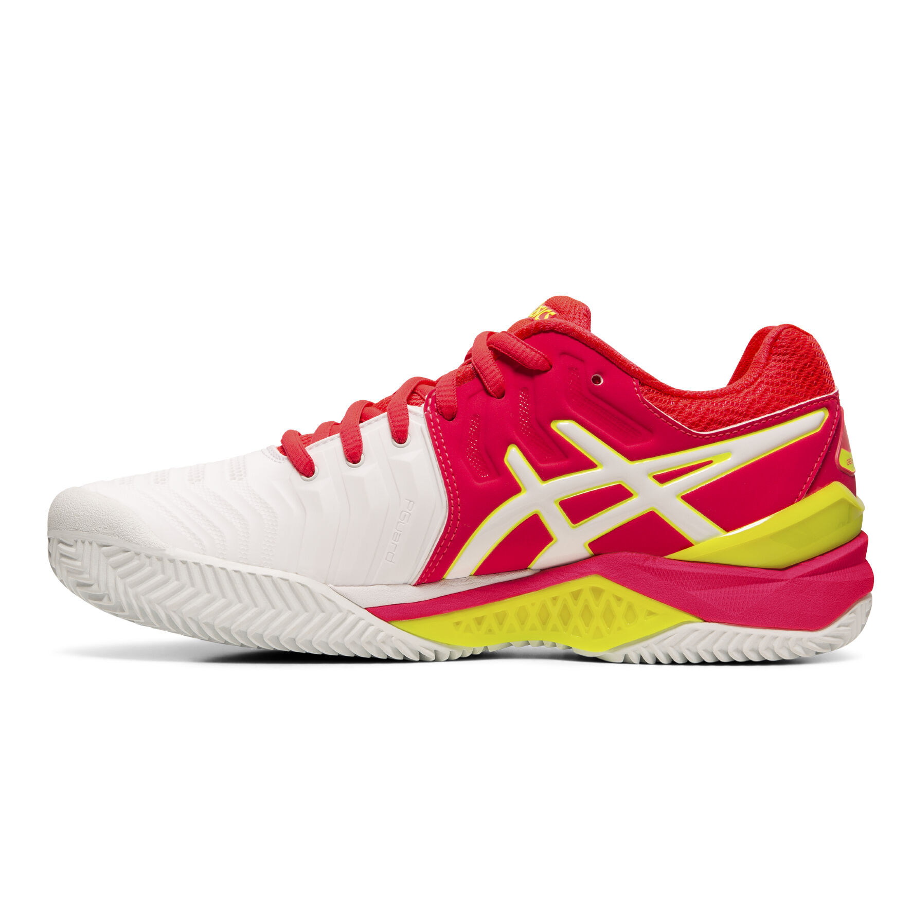 Gel Resolution 7 Clay Scarpa Per Terra Rossa Donna Bianco Rosa